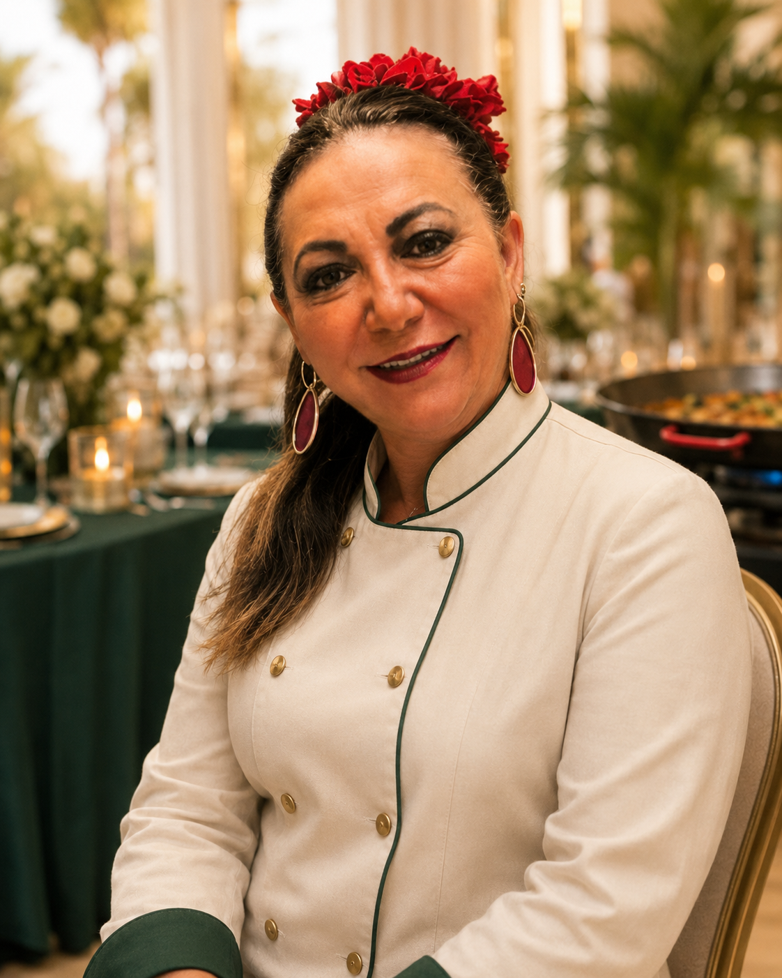 Purificación González López, socia fundadora y chef ejecutiva de SANGÓN Eventos Premium